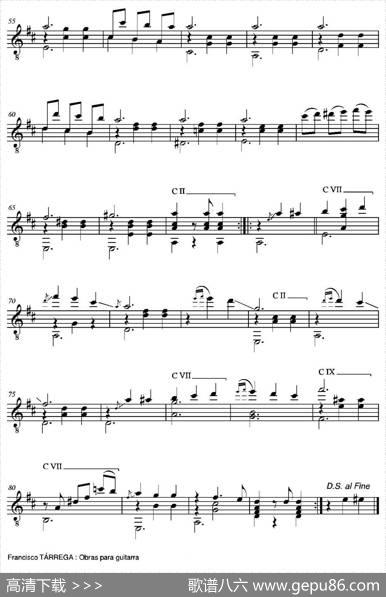 LASDOSHERMANITAS(Dosvalses)（古典吉他）|弗朗西斯科·泰雷加FranciscoTarrega(1852-1909)