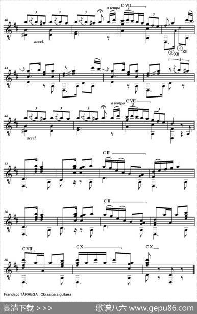 ELRATON(ArregladoparaguitarradelTangodelaCaderadeRafaelCallejaGomez（古典吉他）|弗朗西斯科·泰雷加FranciscoTarrega(1852-1909)