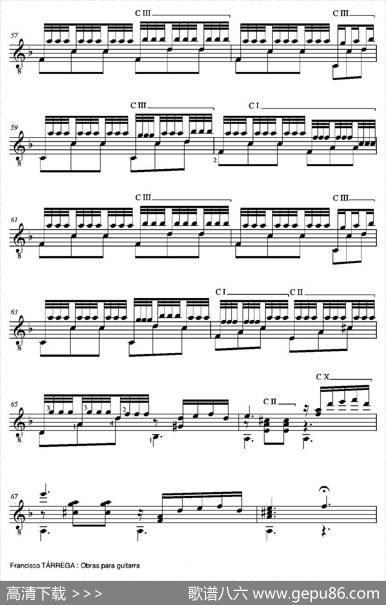 FANTASIA(SobremotivosdelaTraviatadeGiuseppeVerdi)（古典吉他）|弗朗西斯科·泰雷加FranciscoTarrega(1852-1909)