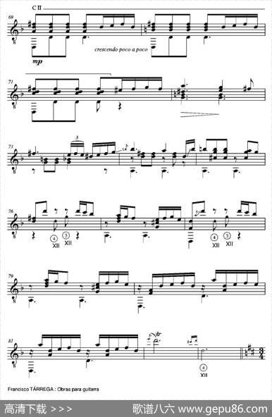 FANTASIA(SobremotivosdelaTraviatadeGiuseppeVerdi)（古典吉他）|弗朗西斯科·泰雷加FranciscoTarrega(1852-1909)