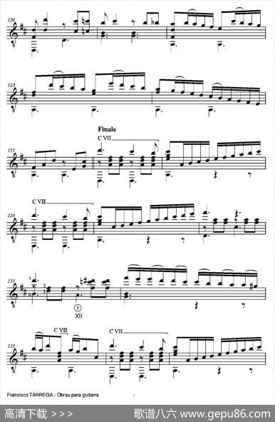 FANTASIA(SobremotivosdelaTraviatadeGiuseppeVerdi)（古典吉他）|弗朗西斯科·泰雷加FranciscoTarrega(1852-1909)