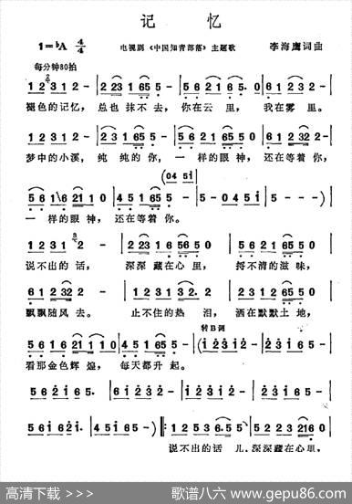 记忆（电视剧《中国知音部落》主题歌） - 李海鹰|李海鹰