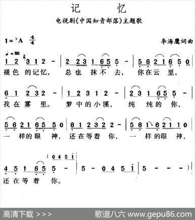 记忆（电视剧《中国知音部落》主题歌） - 李海鹰|李海鹰
