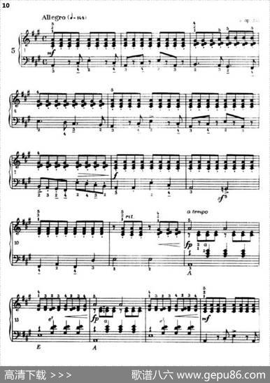《车尔尼手风琴练习曲集》第Ⅲ册（P1—25）