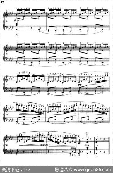 《车尔尼手风琴练习曲集》第Ⅲ册（P1—25）