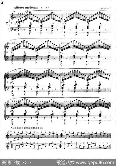 《车尔尼手风琴练习曲集》第Ⅲ册（P1—25）