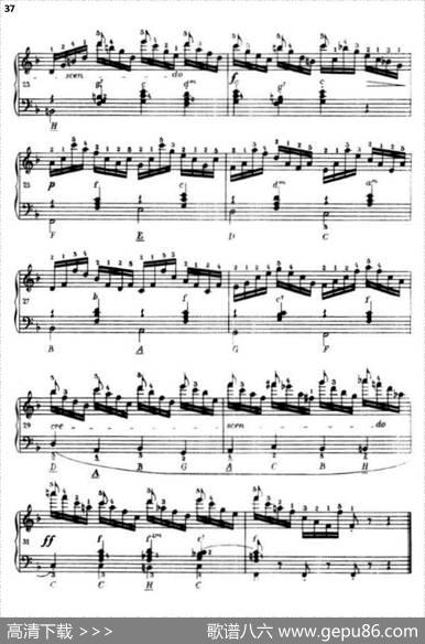 《车尔尼手风琴练习曲集》第Ⅲ册（P26—51）