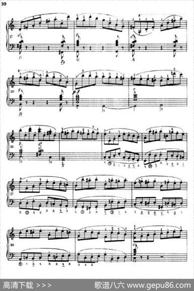 《车尔尼手风琴练习曲集》第Ⅲ册（P26—51）