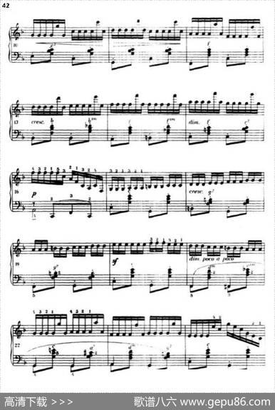 《车尔尼手风琴练习曲集》第Ⅲ册（P26—51）