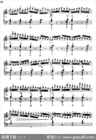 《车尔尼手风琴练习曲集》第Ⅲ册（P26—51）