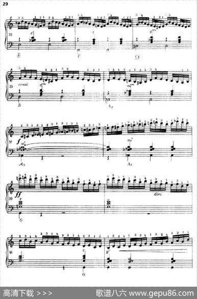 《车尔尼手风琴练习曲集》第Ⅲ册（P26—51）