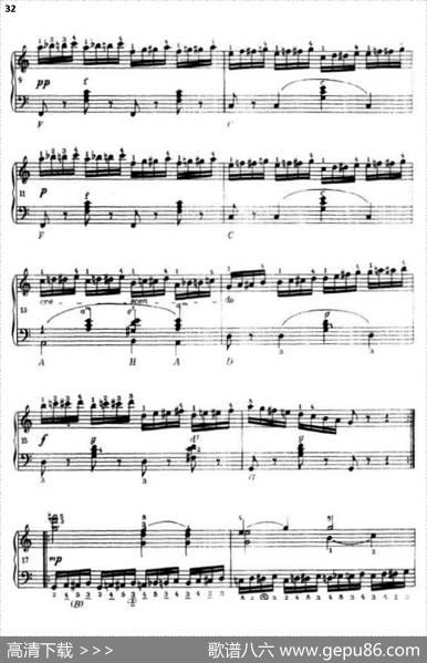 《车尔尼手风琴练习曲集》第Ⅲ册（P26—51）