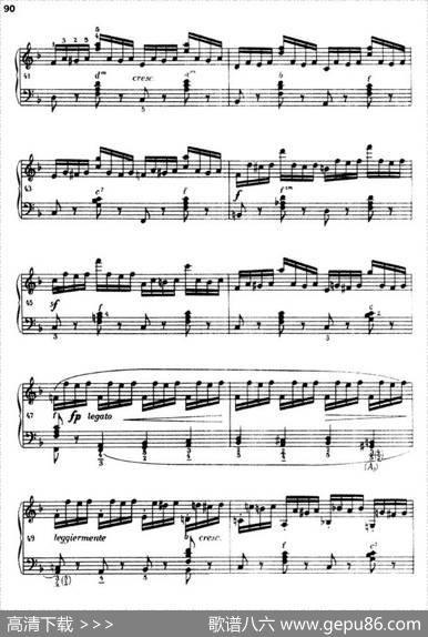 《车尔尼手风琴练习曲集》第Ⅲ册（P75—97）
