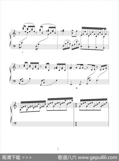 阿蒂丽娜叙事曲（李拓制谱版）|森纳维尔/图森曲、李拓制谱
