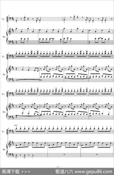 LOVESTORYMEETSVIVALAVIDA（大提琴+钢琴）