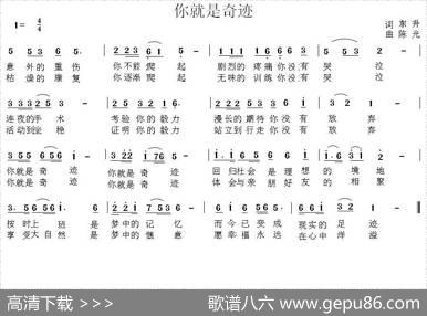 你就是奇迹 - 东升|陈光