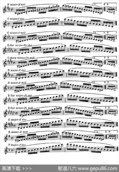 小提琴音阶练习·作品32（ScaleStudie-A）|HansSitt（西特）