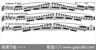 小提琴音阶练习·作品32（ScaleStudie-A）|HansSitt（西特）