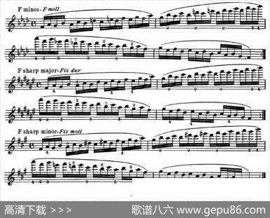 小提琴音阶练习·作品32（ScaleStudie-B）|HansSitt（西特）