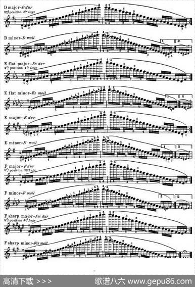 小提琴音阶练习·作品32（ScaleStudie-C）|HansSitt（西特）