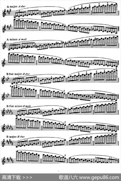 小提琴音阶练习·作品32（ScaleStudie-E）|HansSitt（西特）