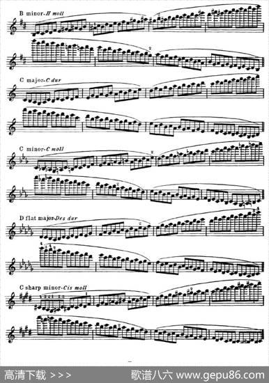 小提琴音阶练习·作品32（ScaleStudie-E）|HansSitt（西特）