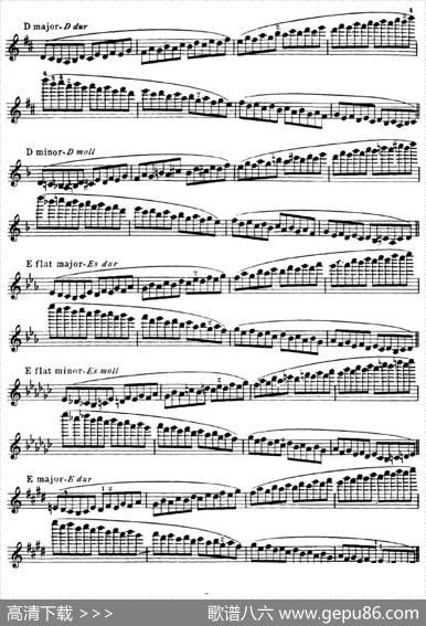 小提琴音阶练习·作品32（ScaleStudie-E）|HansSitt（西特）