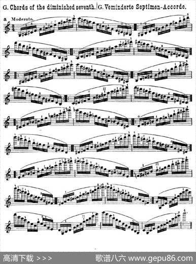 小提琴音阶练习·作品32（ScaleStudie-G）|HansSitt（西特）