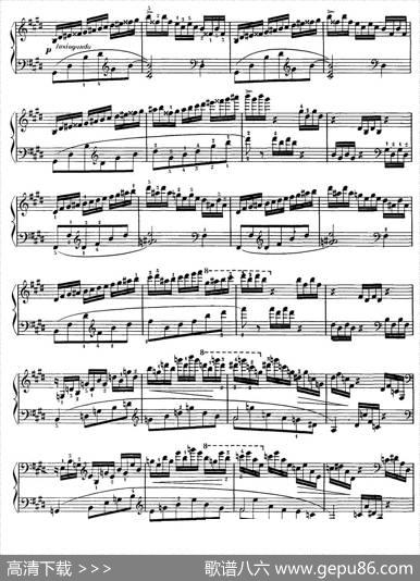 15EtudesdeVirtuosité,Op.72No.1（十五首钢琴练习曲之一）|莫什科夫斯基