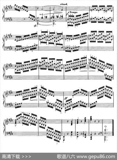 15EtudesdeVirtuosité,Op.72No.1（十五首钢琴练习曲之一）|莫什科夫斯基