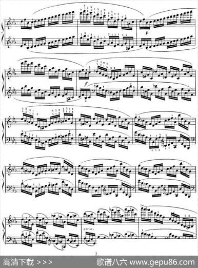 15EtudesdeVirtuositéOp.72No.7（十五首钢琴练习曲之七）|莫什科夫斯基