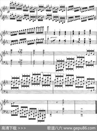 15EtudesdeVirtuositéOp.72No.7（十五首钢琴练习曲之七）|莫什科夫斯基