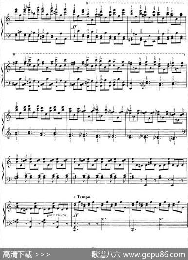 15EtudesdeVirtuositéOp.72No.8（十五首钢琴练习曲之八）|莫什科夫斯基