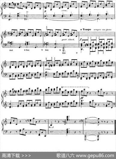 15EtudesdeVirtuositéOp.72No.8（十五首钢琴练习曲之八）|莫什科夫斯基