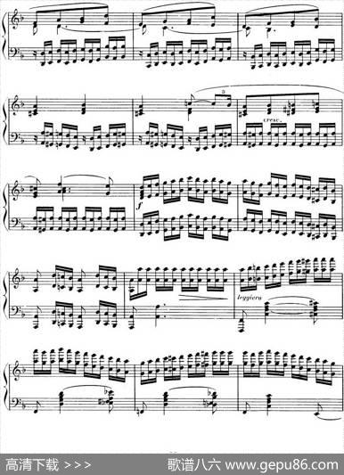 15EtudesdeVirtuositéOp.72No.9（十五首钢琴练习曲之九）|莫什科夫斯基