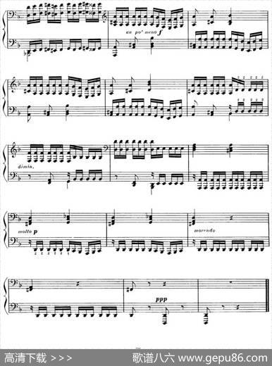 15EtudesdeVirtuositéOp.72No.9（十五首钢琴练习曲之九）|莫什科夫斯基