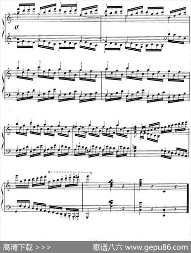 15EtudesdeVirtuositéOp.72No.10（十五首钢琴练习曲之十）|莫什科夫斯基