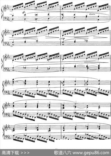 15EtudesdeVirtuositéOp.72No.14（十五首钢琴练习曲之十四）|莫什科夫斯基