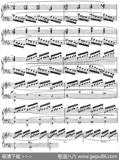 15EtudesdeVirtuositéOp.72No.14（十五首钢琴练习曲之十四）|莫什科夫斯基