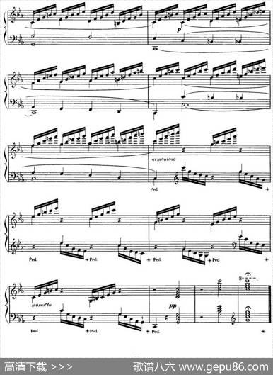 15EtudesdeVirtuositéOp.72No.14（十五首钢琴练习曲之十四）|莫什科夫斯基