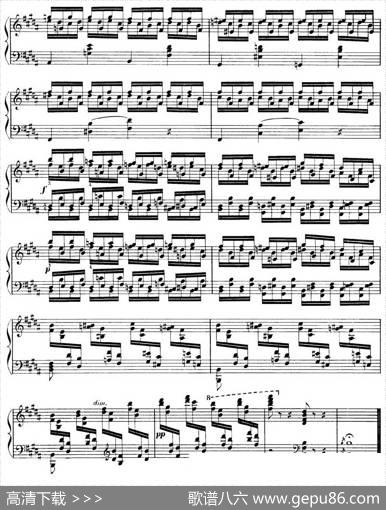 15EtudesdeVirtuositéOp.72No.15（十五首钢琴练习曲之十五）|莫什科夫斯基