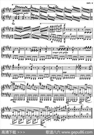 李斯特音乐会练习曲S145（1S145森林的呼啸Waldesrauschen）|李斯特