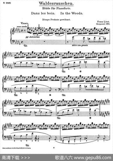 李斯特音乐会练习曲S145（2S145侏儒舞Gnomenreigen）|李斯特