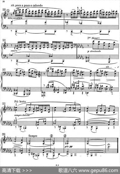 德彪西12首钢琴练习曲（4六度练习v1.0sixtes）|德彪西