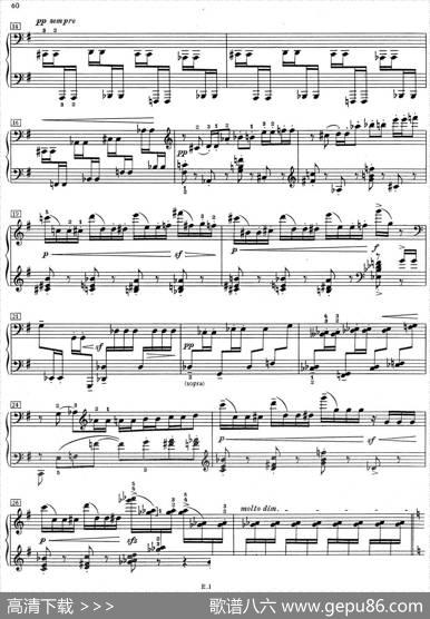 德彪西12首钢琴练习曲（9反复音练习v1.0notesrépétées）|德彪西