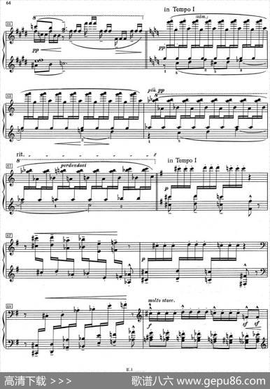 德彪西12首钢琴练习曲（9反复音练习v1.0notesrépétées）|德彪西