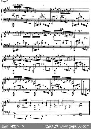 斯克里亚宾12首钢琴练习曲Op8（No.2AlexanderScriabinEtudes）|斯克里亚宾