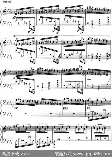 斯克里亚宾12首钢琴练习曲Op8（No.10AlexanderScriabinEtudes）|斯克里亚宾