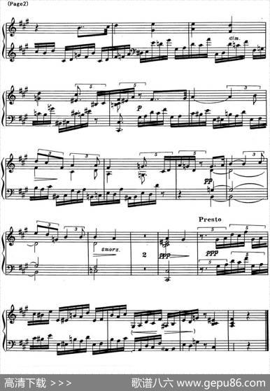 斯克里亚宾8首钢琴练习曲Op42（No.2AlexanderScriabinEtudes）|斯克里亚宾