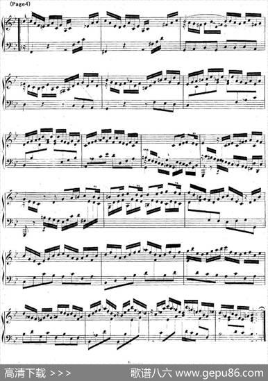 帕蒂塔6首德国组曲（No.1降B大调巴赫PartitaB-flatMajorBWV825）|帕蒂塔